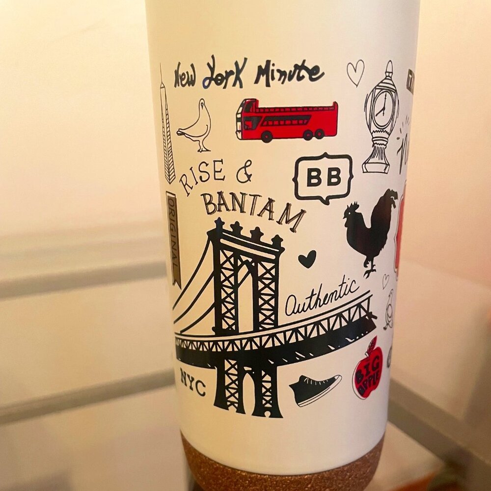 Bantam Bagels New York City Travel Tumbler Mug NEW